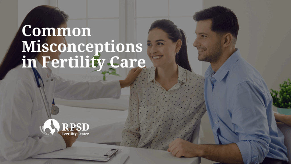 Couple speaking with a fertility specialist during a consultation at Reproductive Partners Fertility Center in San Diego