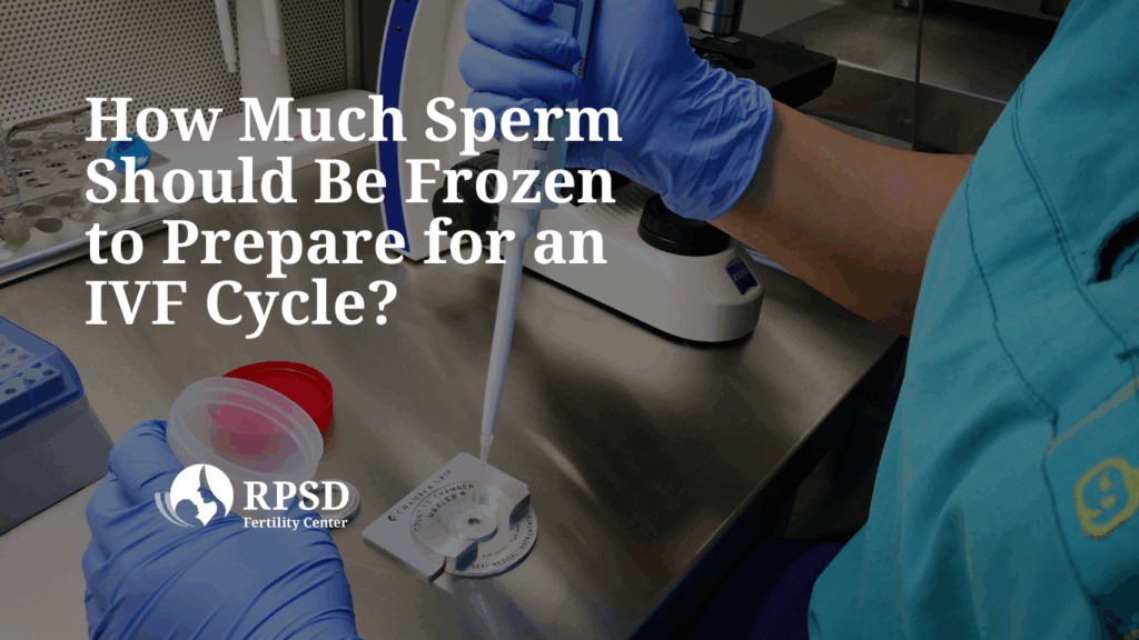 Male patient speaks with a fertility doctor about how many sperm samples to freeze for upcoming IVF treatment
