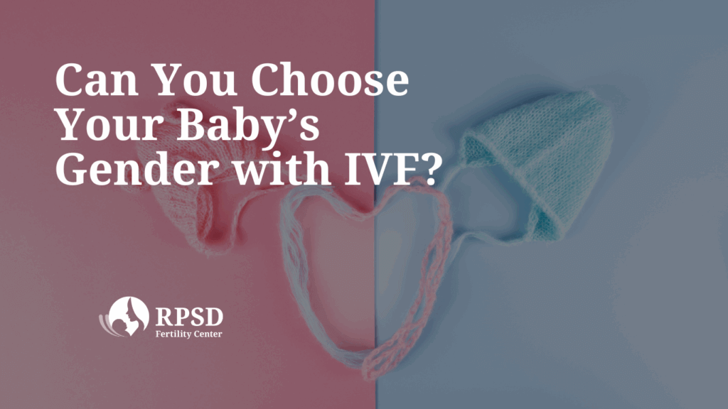 Embryologist examining embryos during IVF genetic testing for gender selection at RPSD San Diego