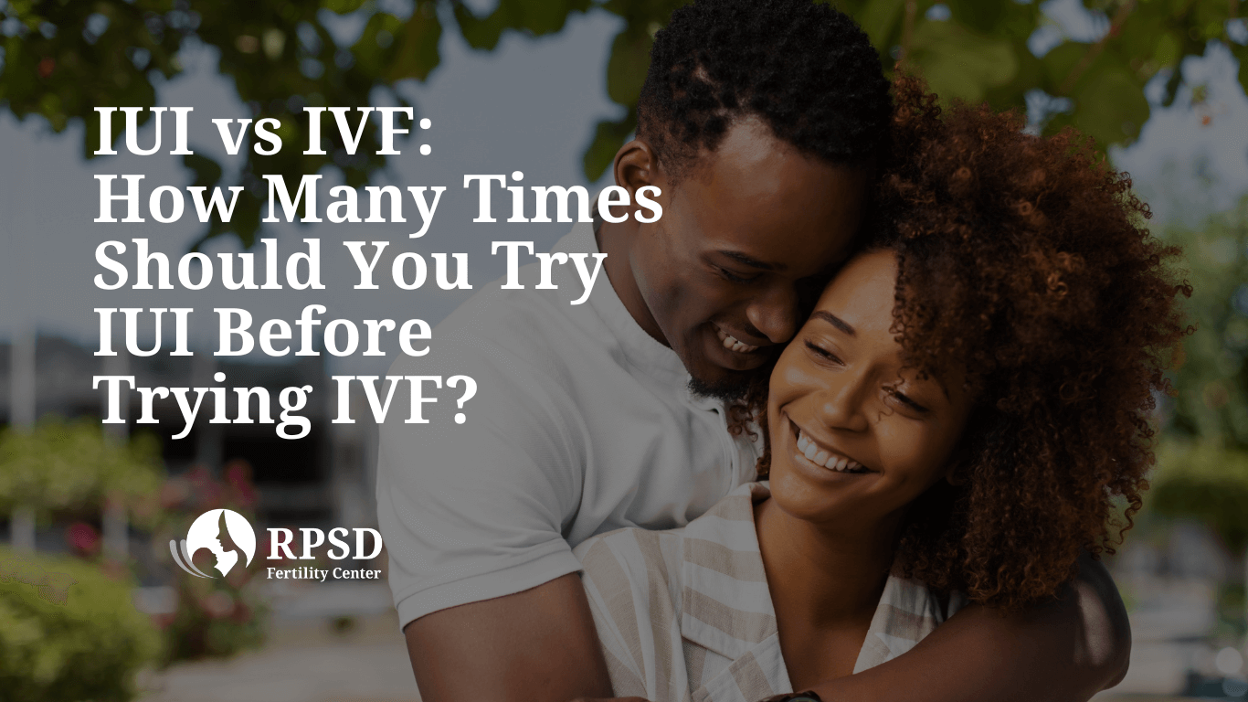 happy couple hugging after successful IVF fertility treatment
